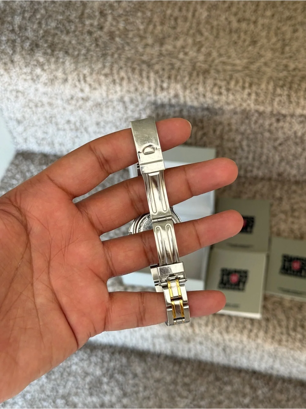 Victorinox Swiss Army Two-Tone Silver and Gold Stainless Steel Ladies Watch